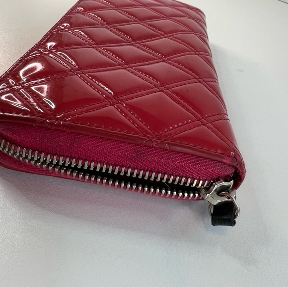 CHANEL Matelasse CC Logo Long Wallet Rose Pink Patent Leather - Picture 10 of 15